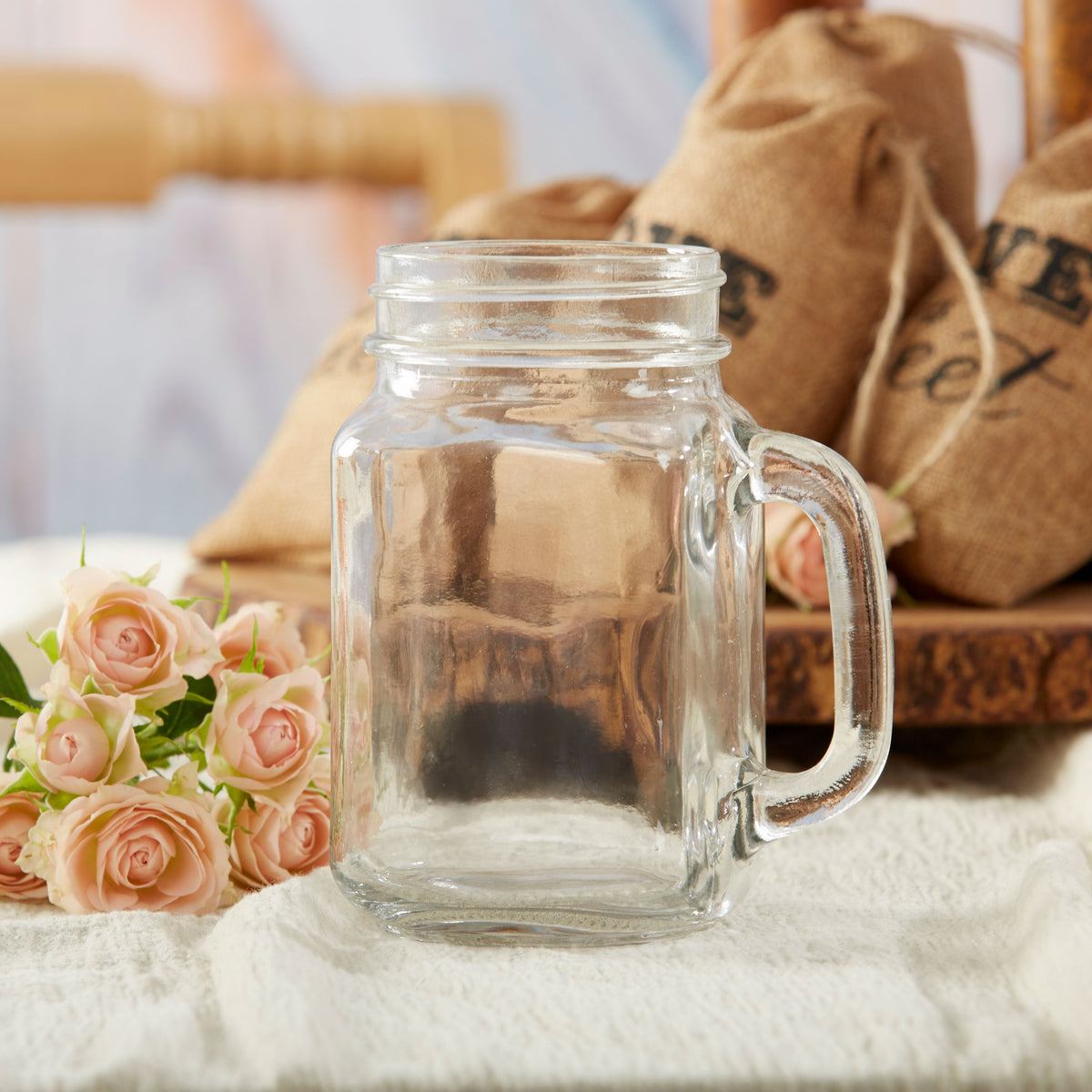  Kate Aspen Personalized 16 oz. Mason Jar Mug - 204pcs/Pink -  Drinking Glasses and DIY Favor Decor for Baby Shower Party with Customized  Designs Text Lines : Home & Kitchen