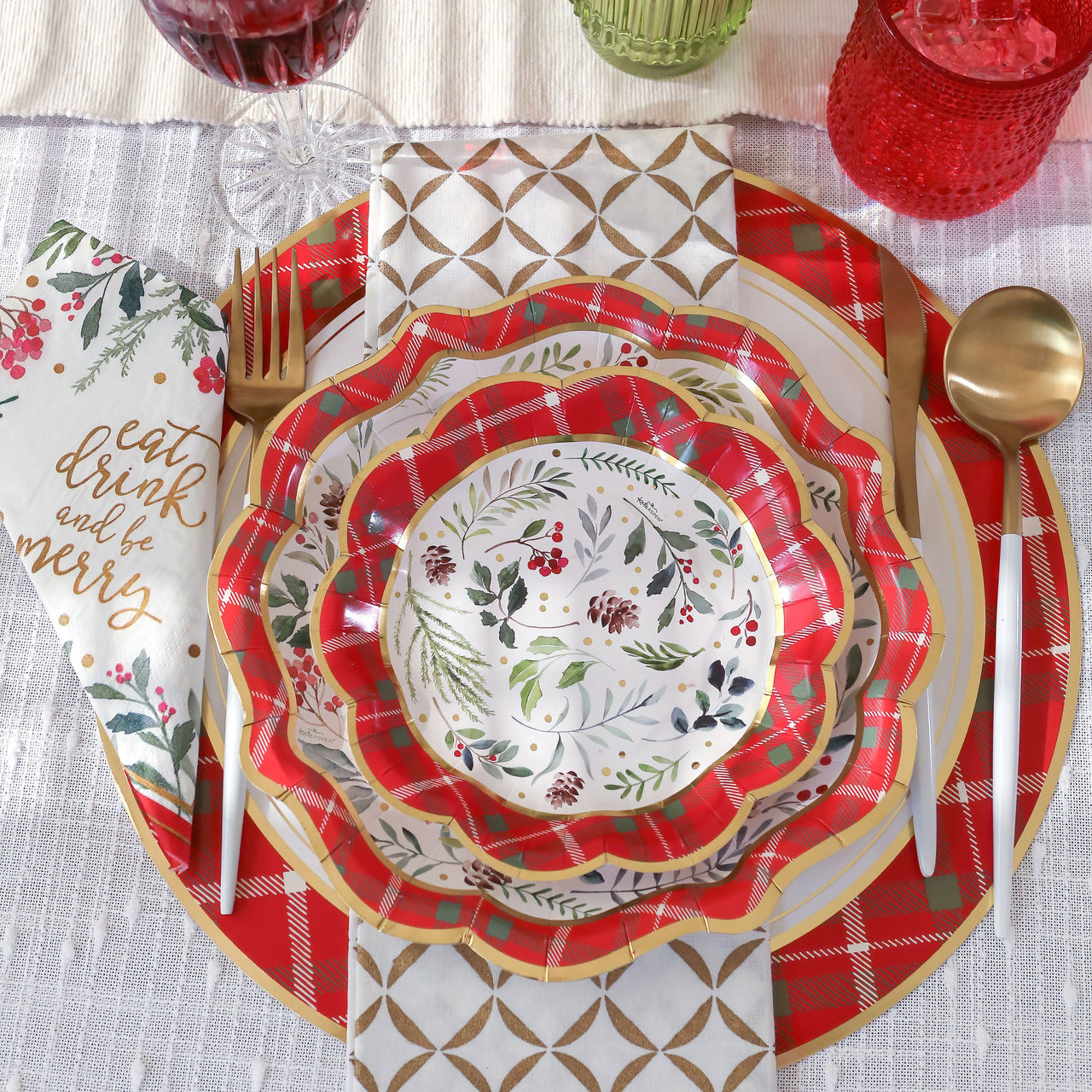 Christmas 13” Charger Plate Placemat | Kate Aspen | Main Image