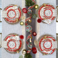 Thumbnail for Christmas Tableware Set - 7” Plate (set of 16), 9” Plate (set of 16), and Napkin (set of 30) | Kate Aspen | Alternate Image 7