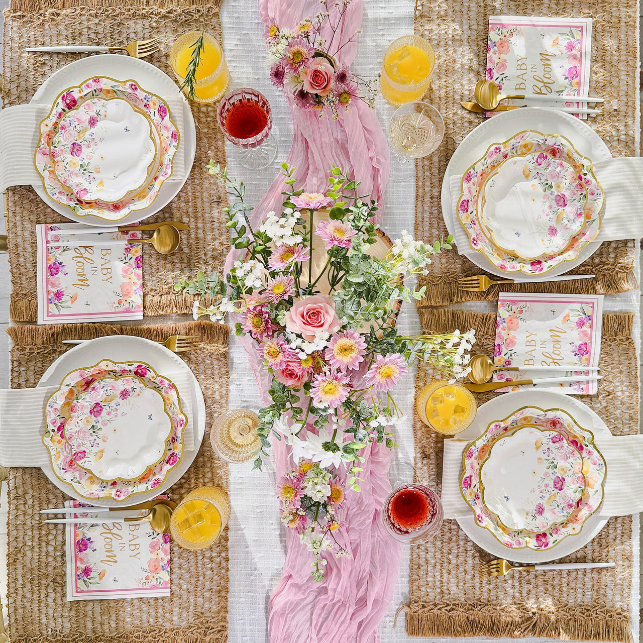 Baby in Bloom 62 pcs Tableware Set - Alternate Image 4