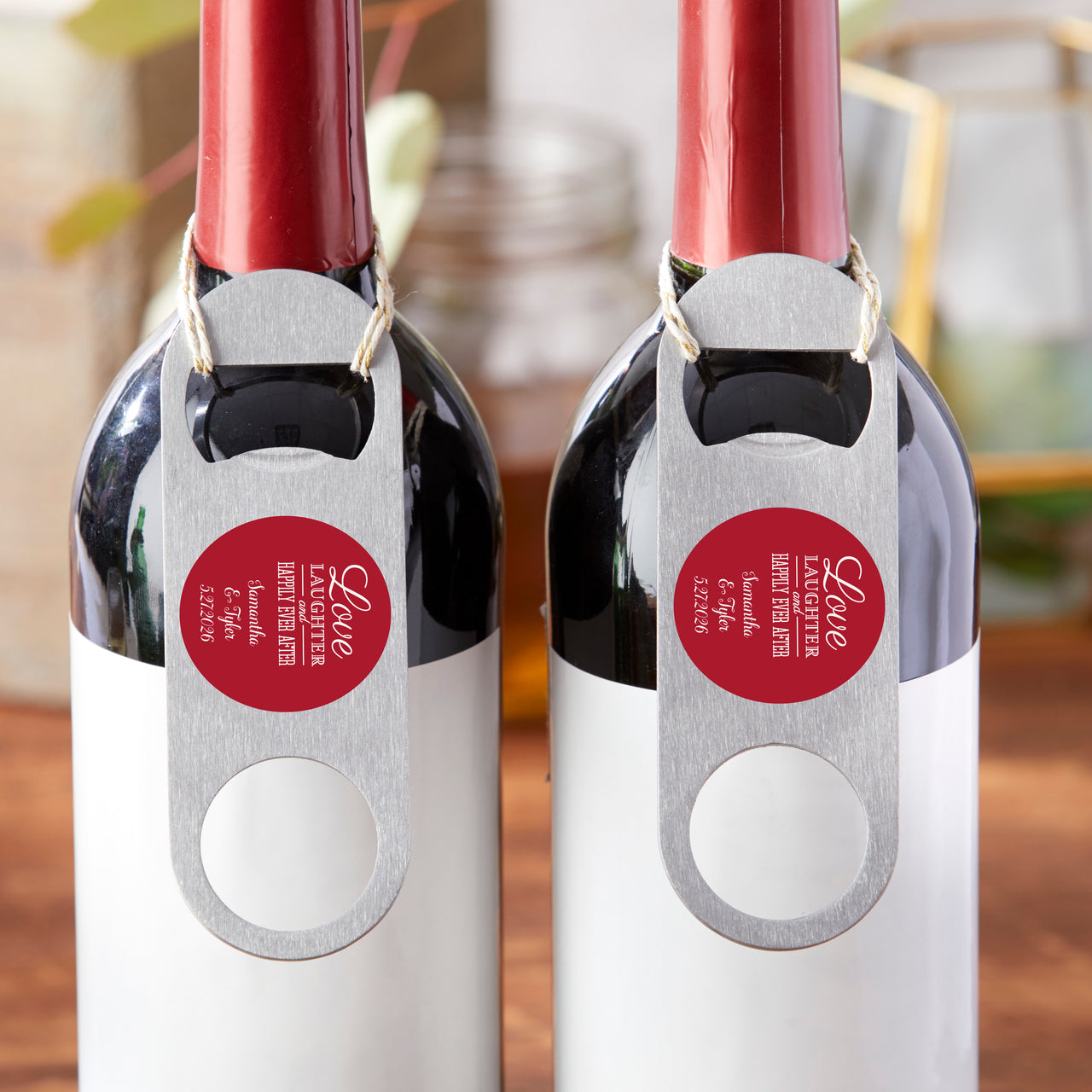 Personalized Silver Oblong Bottle Opener