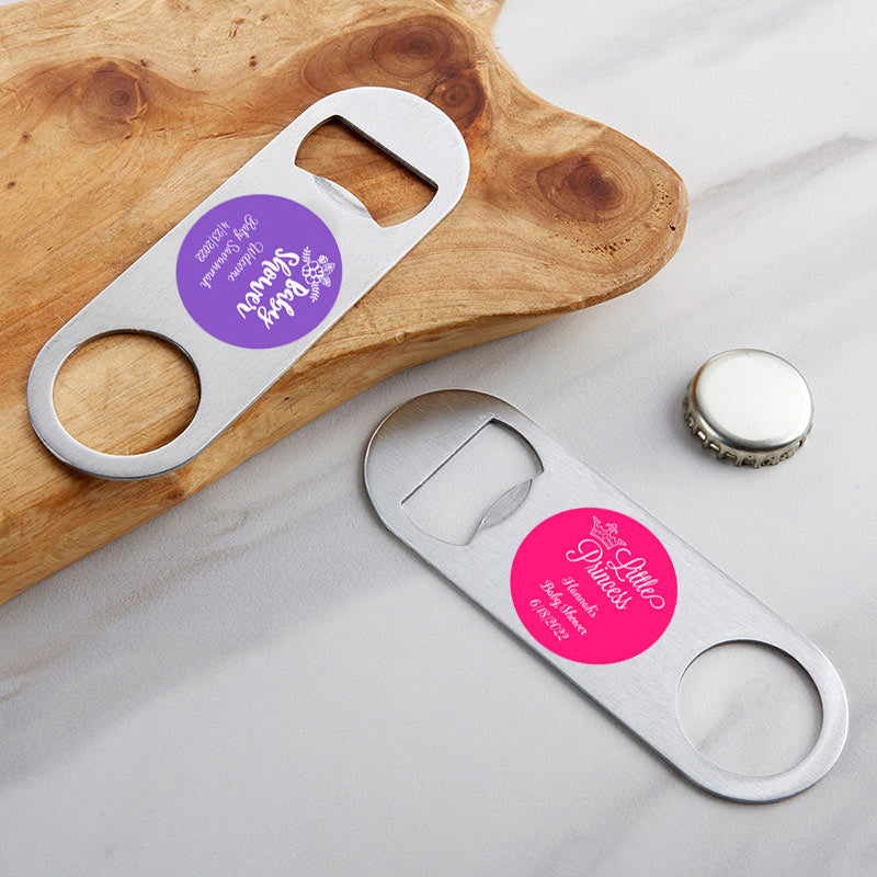 Personalized Silver Oblong Bottle Opener