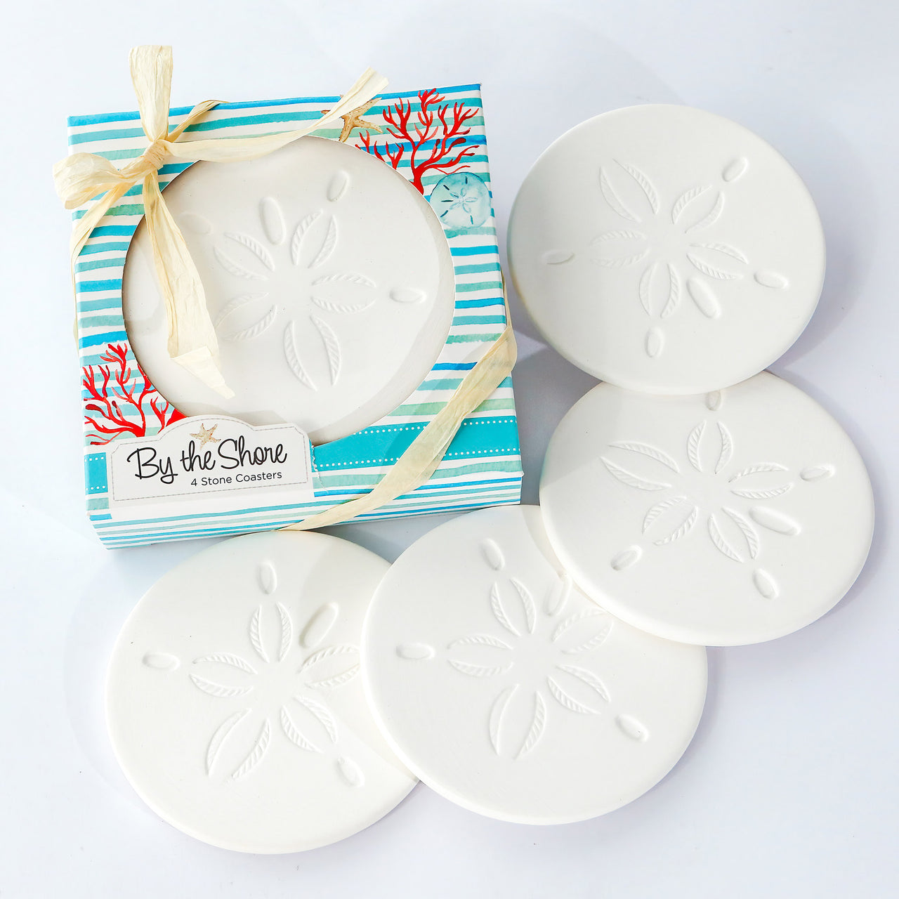 By the Shore Sand Dollar Drink Coaster Set of 4 - Main Image