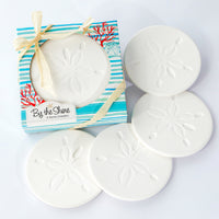 Thumbnail for By the Shore Sand Dollar Drink Coaster Set of 4 - Main Image