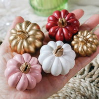 Thumbnail for Burgundy & Blush Pink Pumpkin Place Card Holder (Set of 6) | Kate Aspen | Alt Image 4