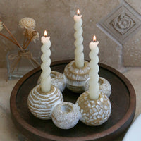 Thumbnail for Candle Holder Centerpiece (2-in-1) 6 Gold Ball Set - Alternate Image 2