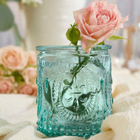 Thumbnail for Vintage Blue Glass Tea Light Holder (Set of 8)