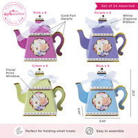 Thumbnail for Tea Time Party Favor Box - Assorted (Set of 24)