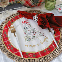 Thumbnail for Christmas 13” Charger Plate Placemat | Kate Aspen | Alternate Image 2