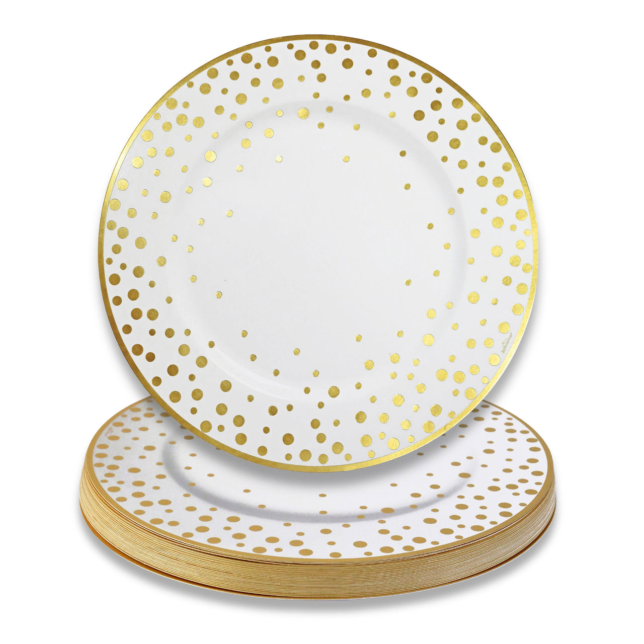 13” Classic Gold Foil Dot Placemat (set of 24) | Kate Aspen | Main Image