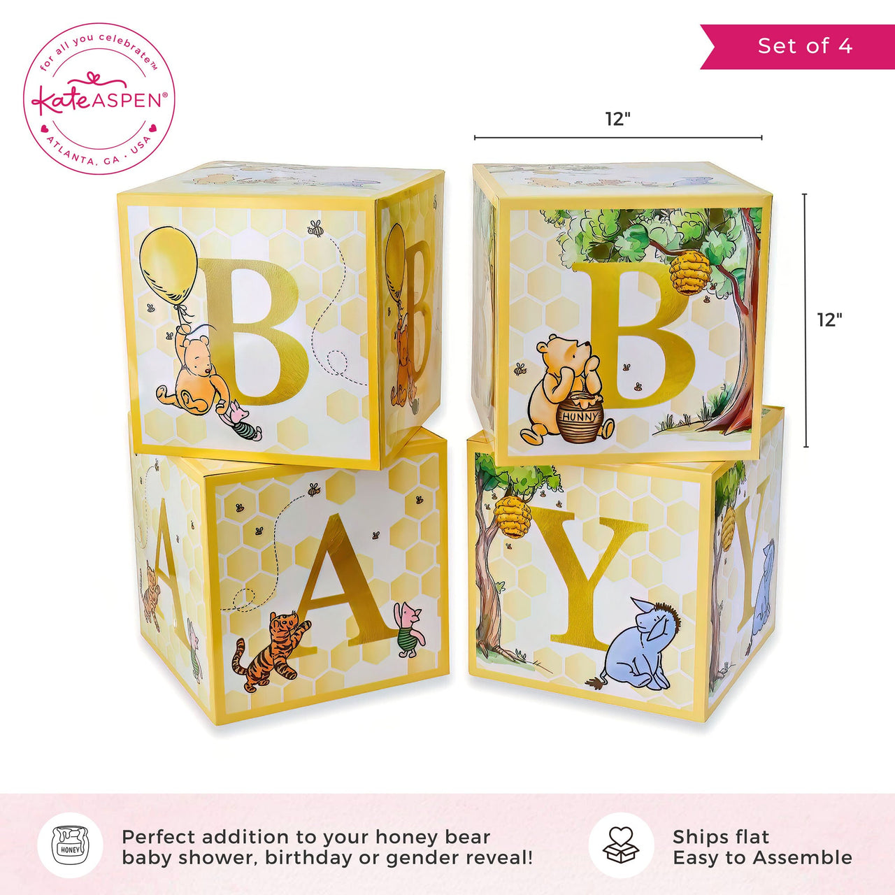 Honey Bear Baby Block Boxes - Alternate Image 6