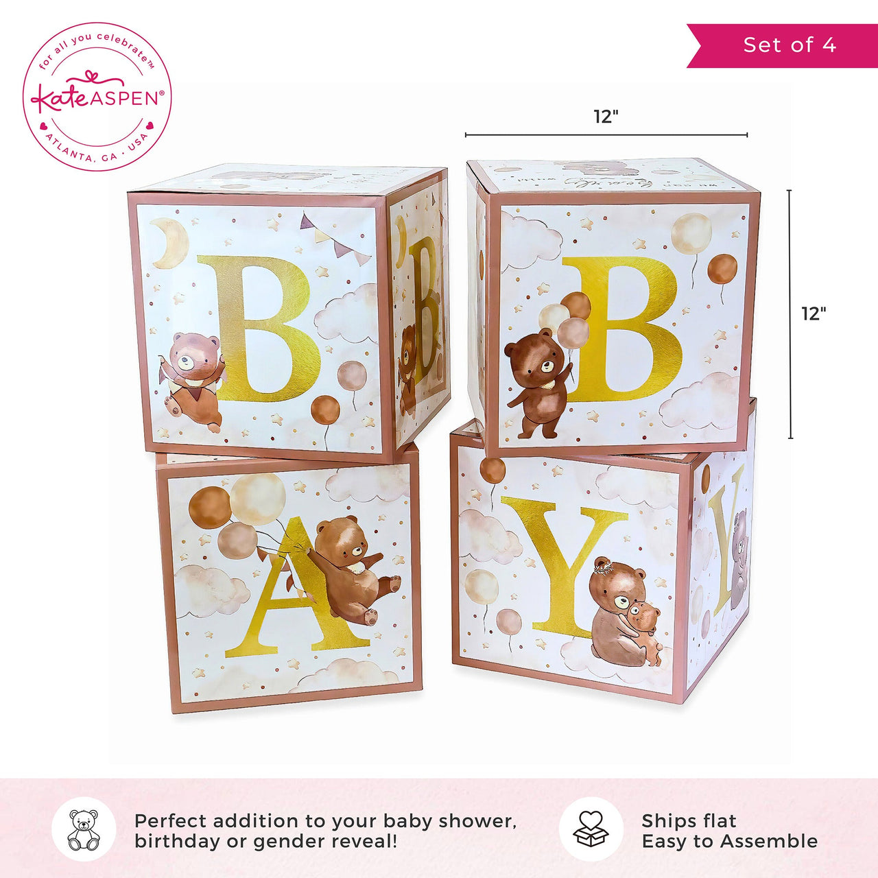 We Can Bearly Wait Baby Block Boxes - Alternate Image 6