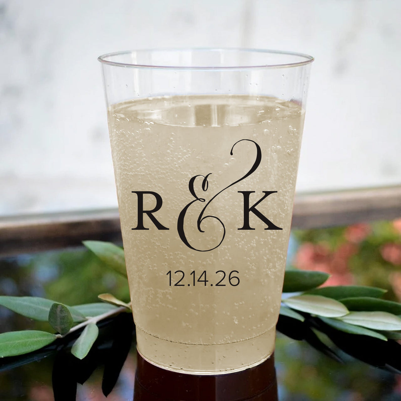 Personalized Hard Plastic Disposable Cups (Multiple Sizes Available)