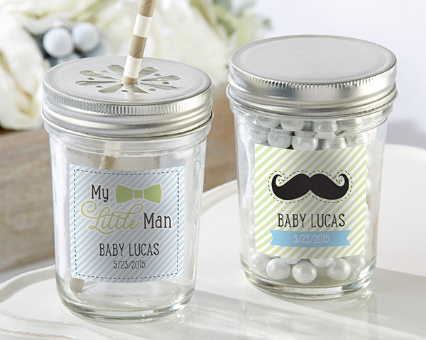 Personalized Printed 8 oz. Glass Mason Jar - Tutu Cute (Set of 12)