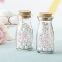 Personalized 3.8 oz. Vintage Milk Bottle Favor Jar (Set of 18)