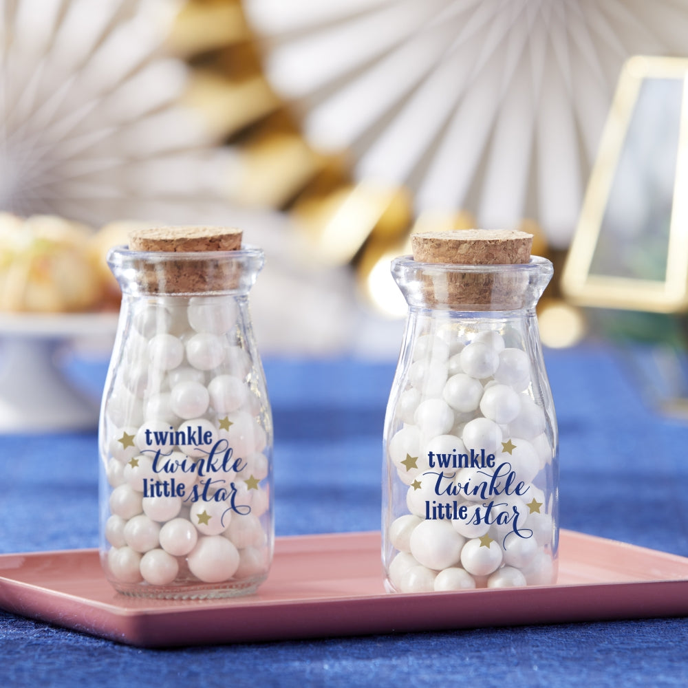 Small Glass Favor Jars Milk Glass Bottles Cork Lids Party Favors Wedding  Favors Bridal Shower Spice Jars Baby Shower Favors 