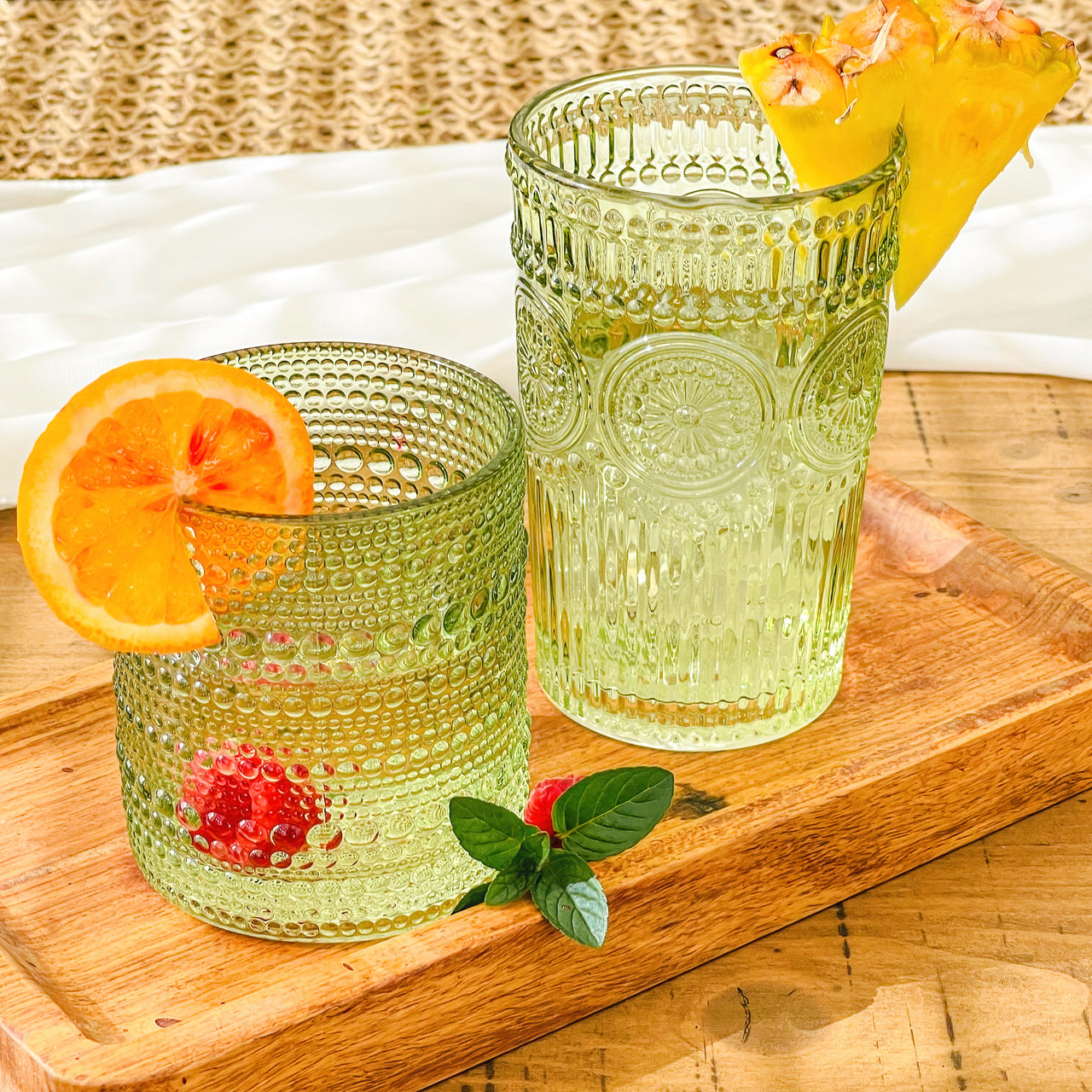 Creative Glass Cups Cute Ripple Shaped Vintage Drinking Glasses Glassware