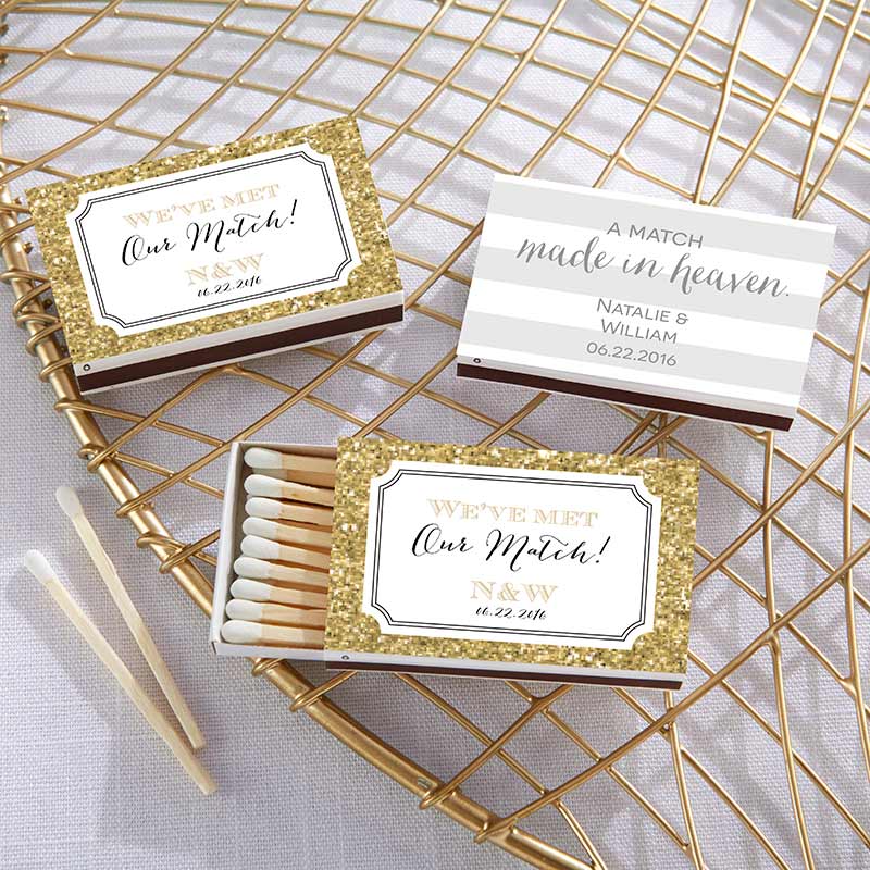 personalized wedding favors matches