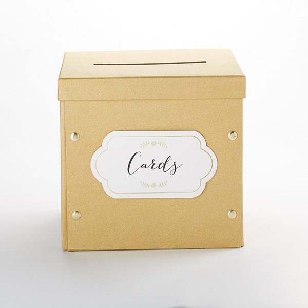 Gold Frame Collapsible Acrylic Card Box Kate Aspen