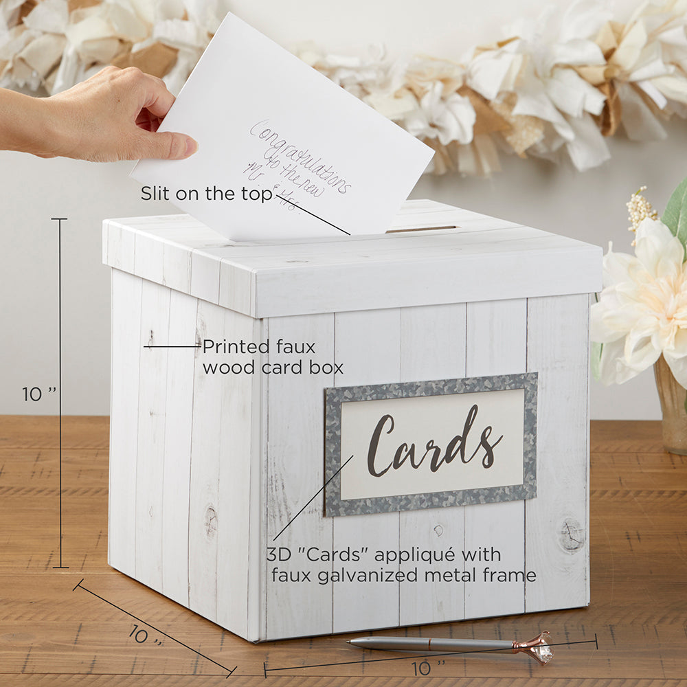 20 DIY Wedding Card Box Ideas  Card box wedding diy, Wedding card holder  diy, Rustic wedding cards