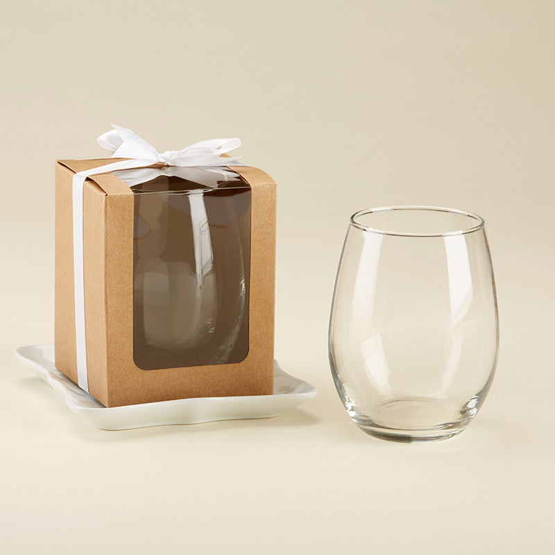 Botanic Garden Stemless Wine Set of 4