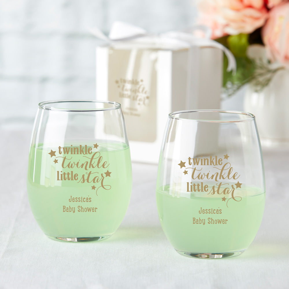 The Wedding Party Store, Personalized 16oz Wine Glass with Stem  - Custom Engraved with Any Name and Initial: Wine Glasses