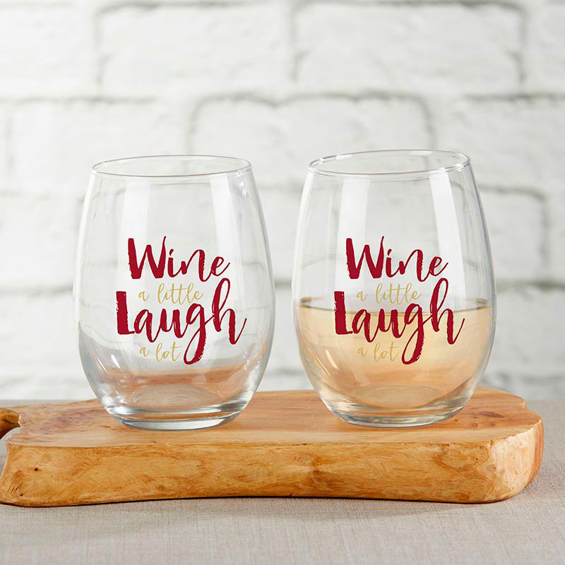 Personalized Wine Tumbler | Wine a little, Laugh a lot