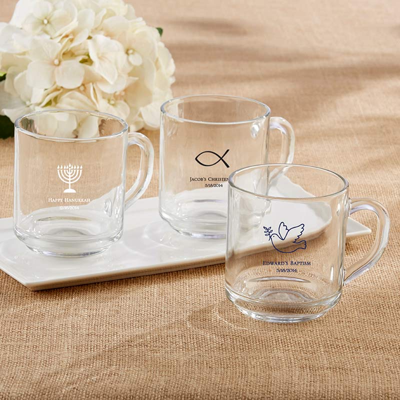 Personalised Clear Glass Mugs – Scents that sparkle