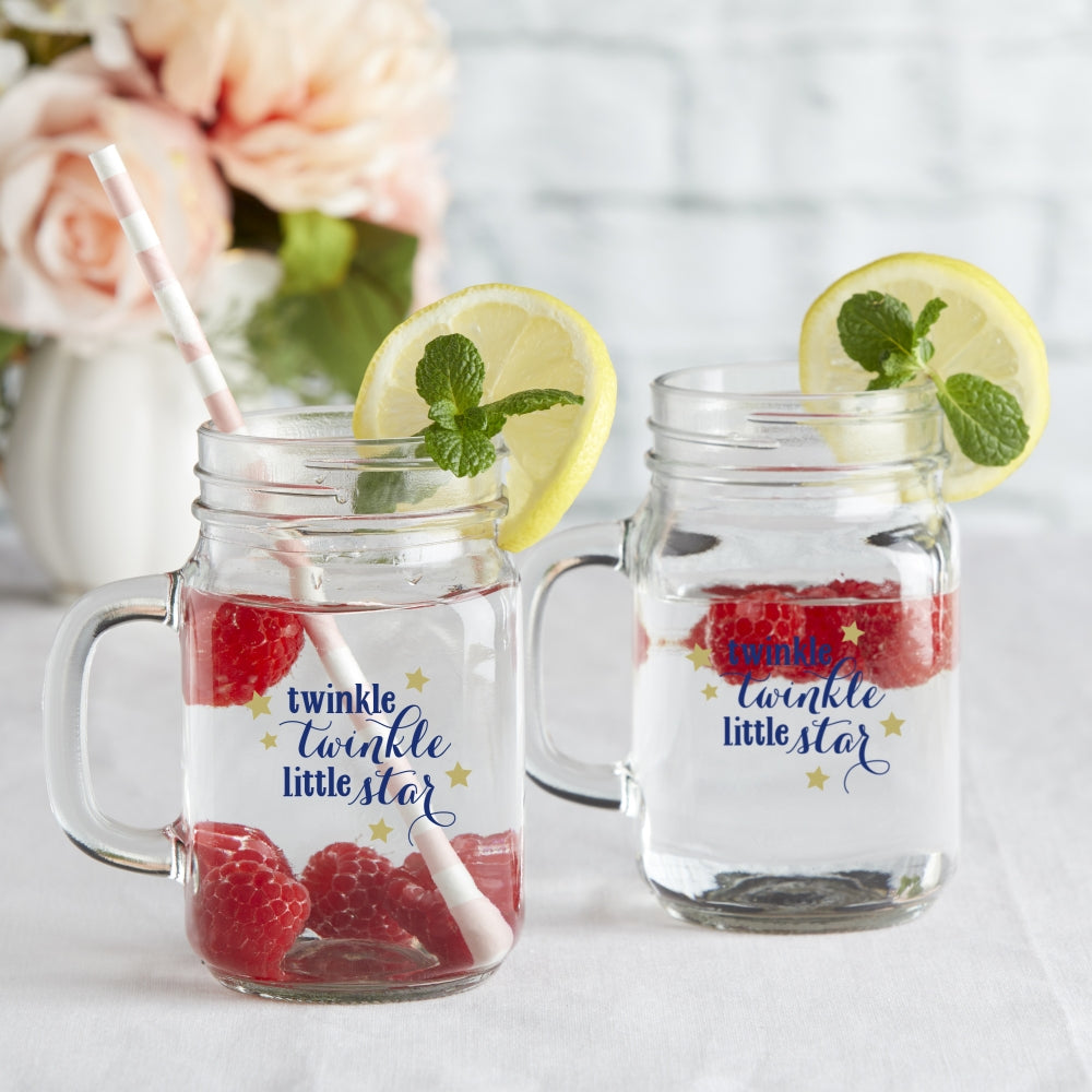 Strawberry Spring Time Mason Jar With Straw and Lid 12 Oz 